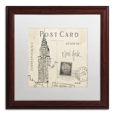 Art graphique encadré, "Post card Sketches I" par Anne Tavoletti