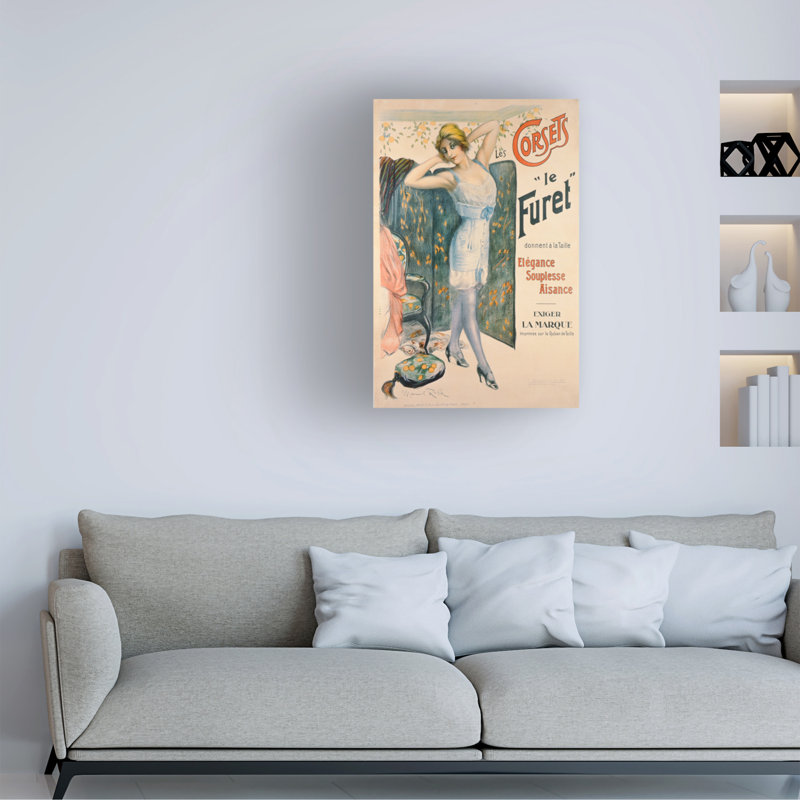 Art sur toile Manuel Robbe Le Furet, H 47 po x l 30 po