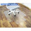48 po x 36 po Tapis rectangulaire transparent avec rebord pour surface dure