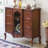 Modern Walnut Solid Wood Accent Cabinet