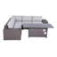 Cleo Fully Assembled 8 Piece Sectional Seating Group with Cushions