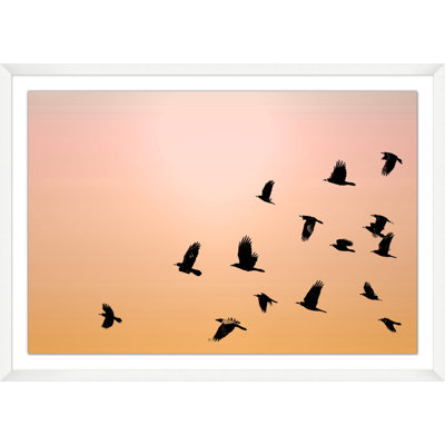 Flock Silhouette 1 Print by Mat Sanders