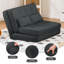 Canapé-lit pliant, canapé-lit convertible avec coussins, canapé de plancher en tissu et matelas pliable en mousse à mémoire de forme avec housse lavable pour le salon, la chambre d'amis, le dortoir-1028130564