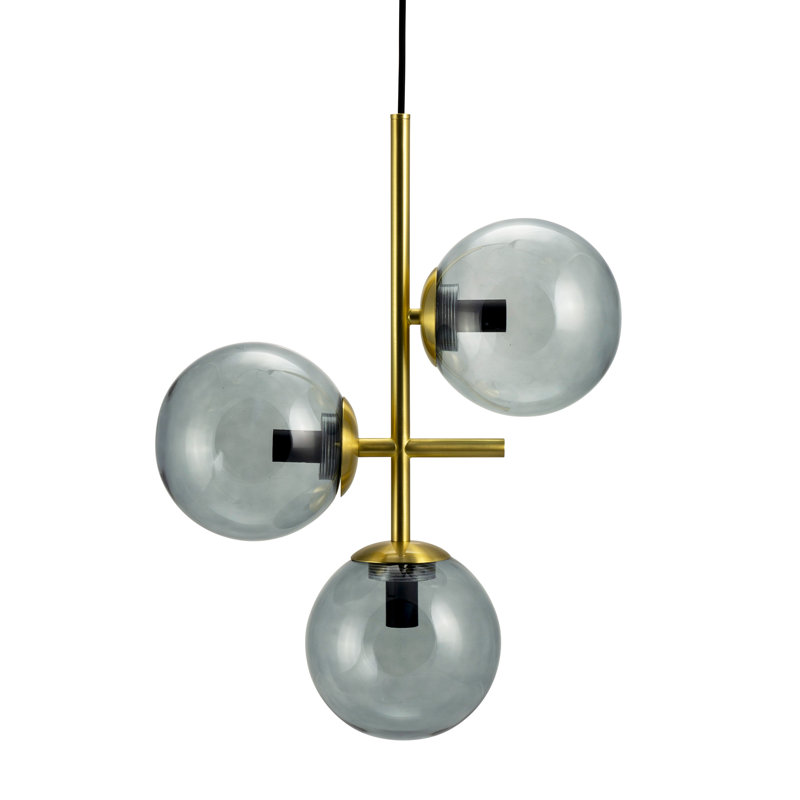 3 - Light Brass Sphere Pendant