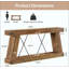 Table d'appoint à deux niveaux, table d'entrée unique, console fonctionnelle