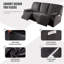 Housse pour fauteuil inclinable à coussins carrés/rectangulaires-245939421