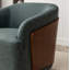 Fauteuil demi-tonneau rotatif en simili cuir Andretta-1428319687