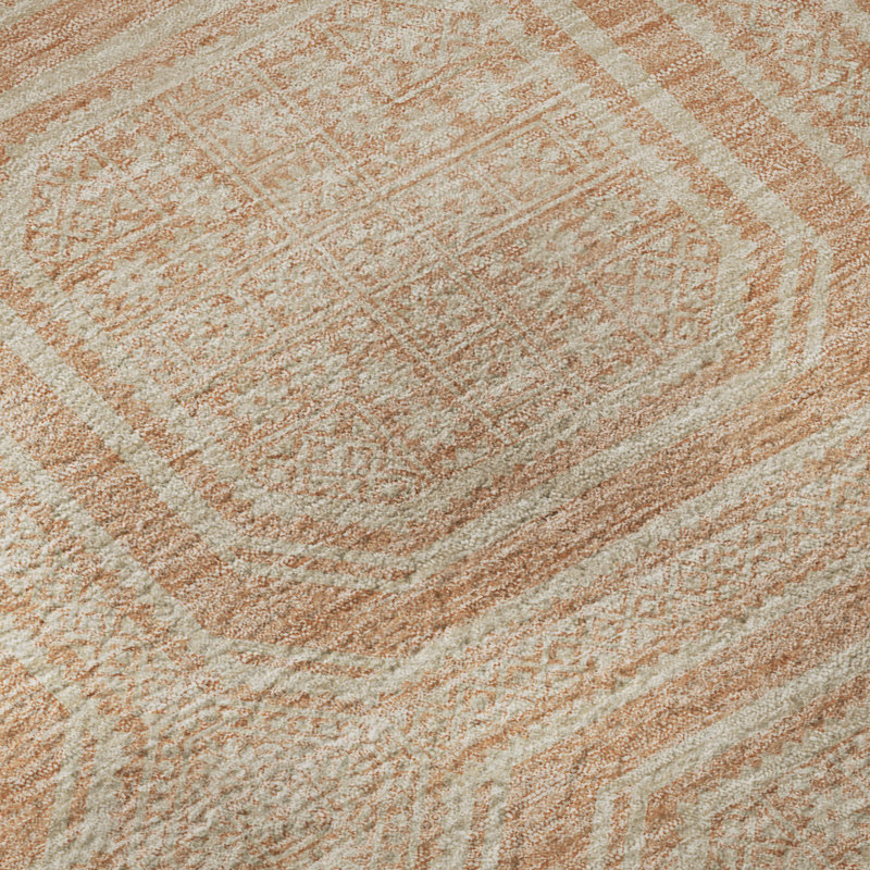Premium Machine Washable Sykora AMF1451 Geometric Rug, Rectangle 9' x 12'