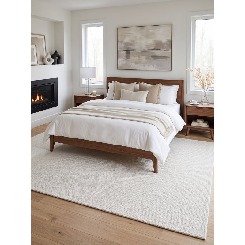 Bindi Rectangle Area Rug in Off White, Rectangle 9' x 12'
