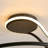Minimalist Dimmable Curved Simple Circle Led Semi Ceiling Light
