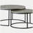 Hanover Grey 2-Piece Round Nesting Coffee Table