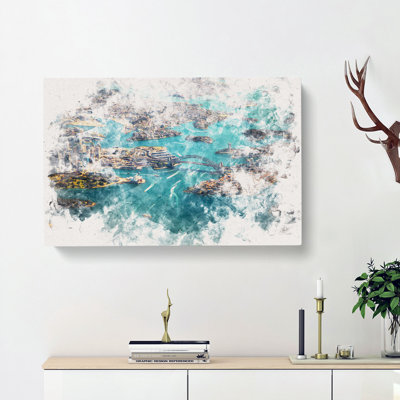 Birds Eye View Of Sydney Australia - Wrapped Canvas Print