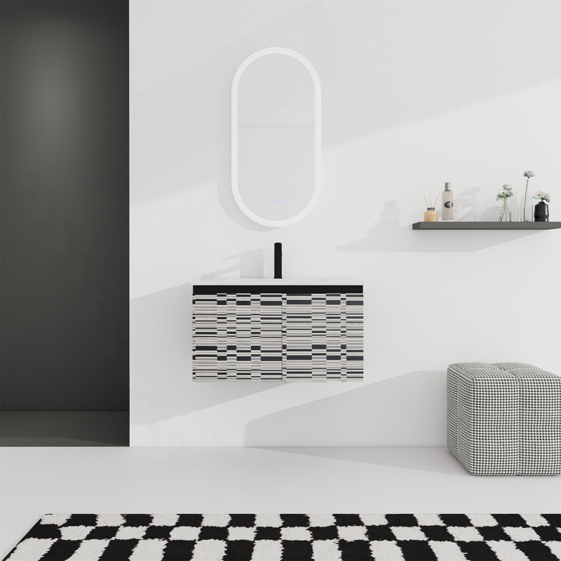 30'' Floating Wall-Mounted Bathroom Vanity With Ceramic Sink And Soft-Close Cabinet Door, Eco-Friendly And Stylish Storage Solution