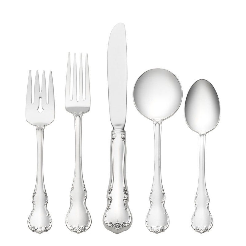 Ensemble de couvertss, service pour 8 46 pièces Sterling Silver French Provincial