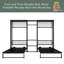 Lit escamotable simple et simple, lit escamotable pliable en métal avec garde-robe, tablettes et prises de courant, conception 2 en 1, peu encombrant-1126119457