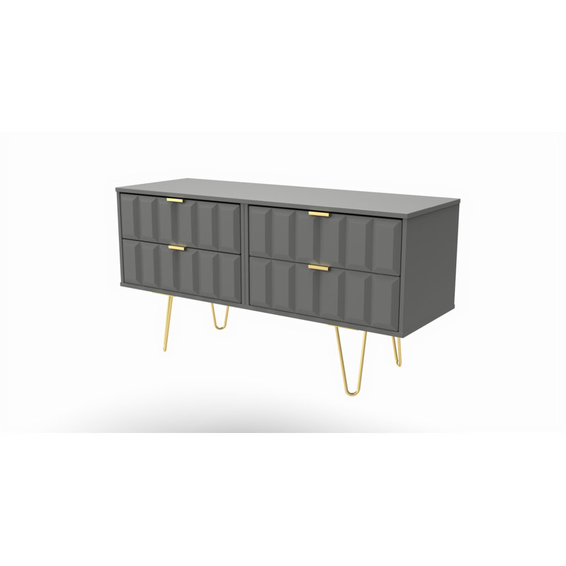 Fully Assembled Penndel TV Stand for TVs up to 48", Dust Grey