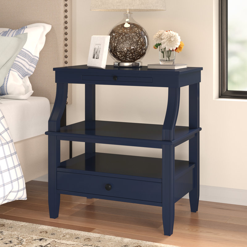 Krehbiel 23.75'' W Nightstand, Midnight Blue
