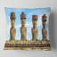 Moai avec housse de coussin carré Portrait Photo-923801011