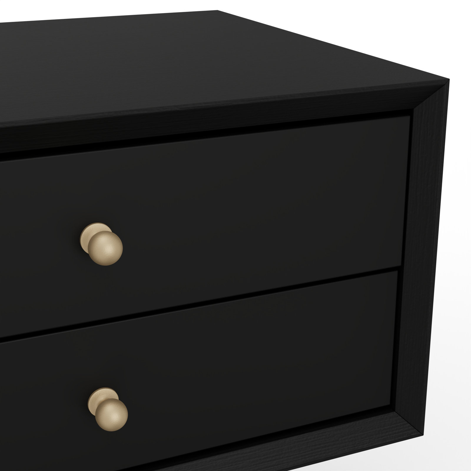Williams Mahogany Nightstand, Black