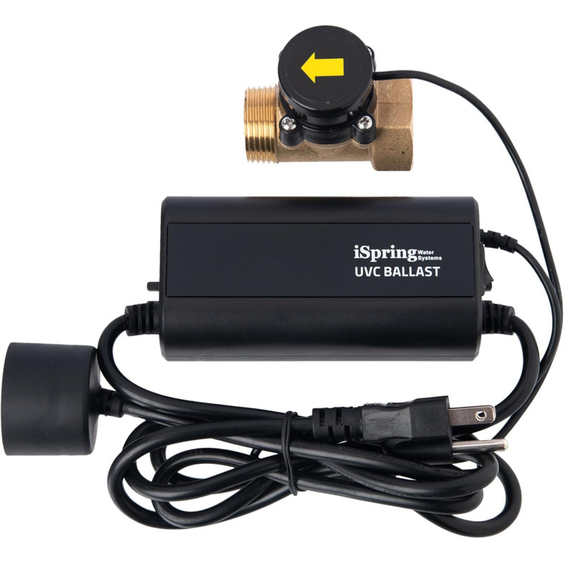 iSpring UVT55FS + UVS55FS UV Light Transformateur de filtre à eau pour toute la maison