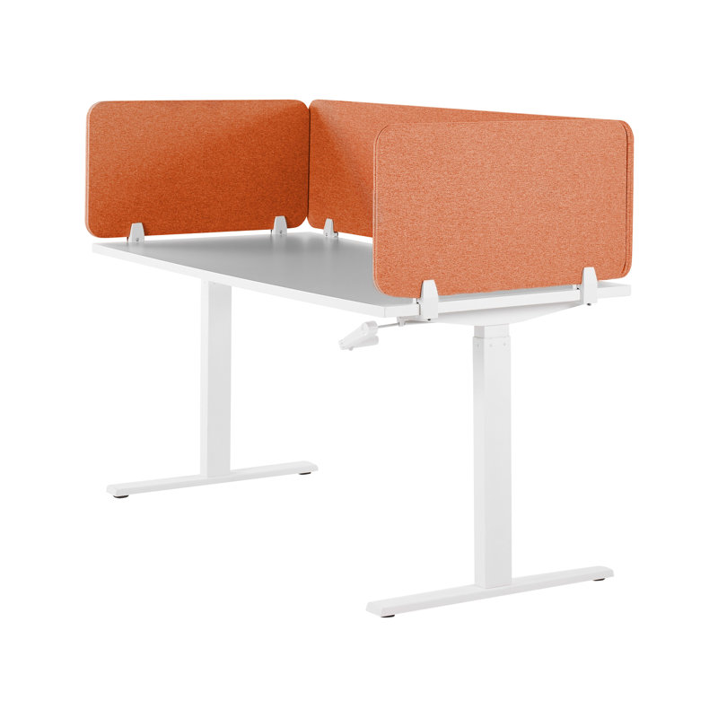Wally Desk Dividers, Red, 160cm x 40 cm