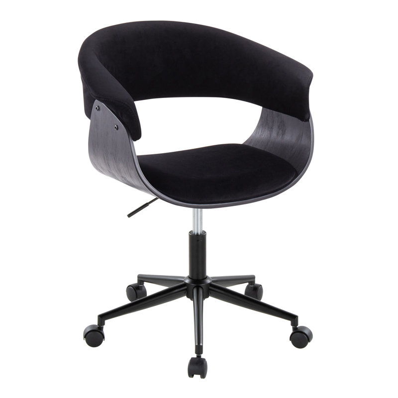 Chaise de bureau Zeitz, Noir, Noir