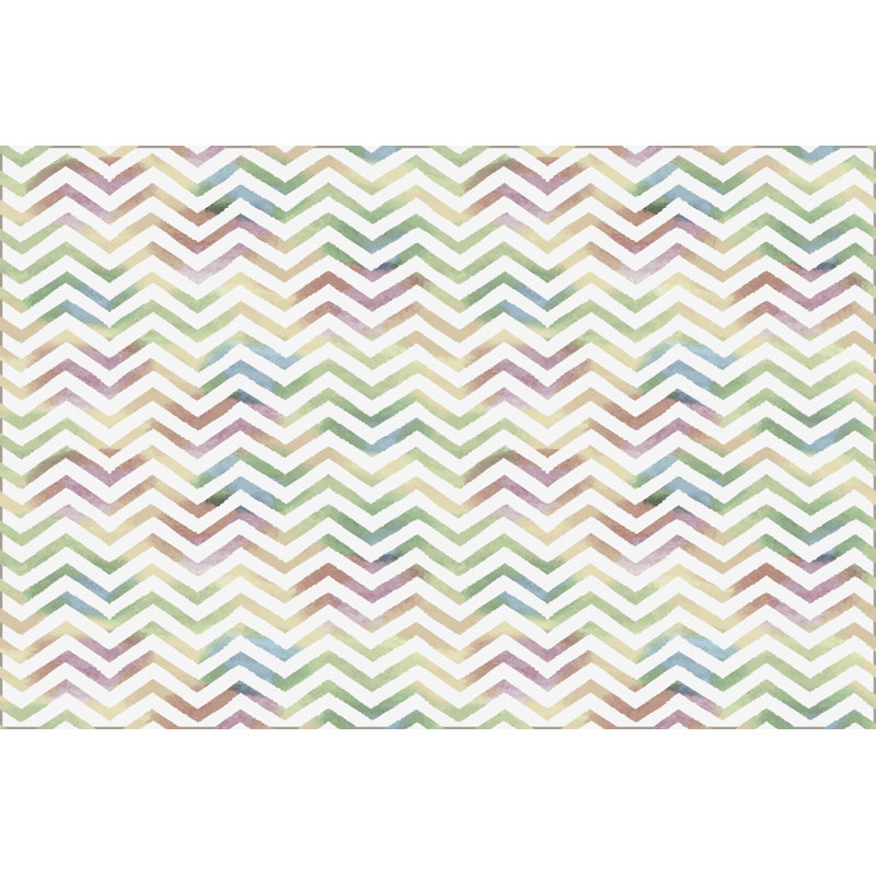 Trystan Vinyl Machine Printed 100cm X 150cm Area Rug