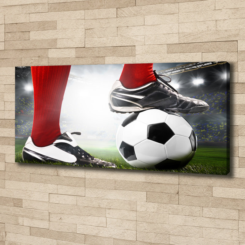 Player's Legs - No Frame Print on Canvas