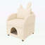 Fauteuil Bunny-Ear avec tissu résistant aux rayures-118091501