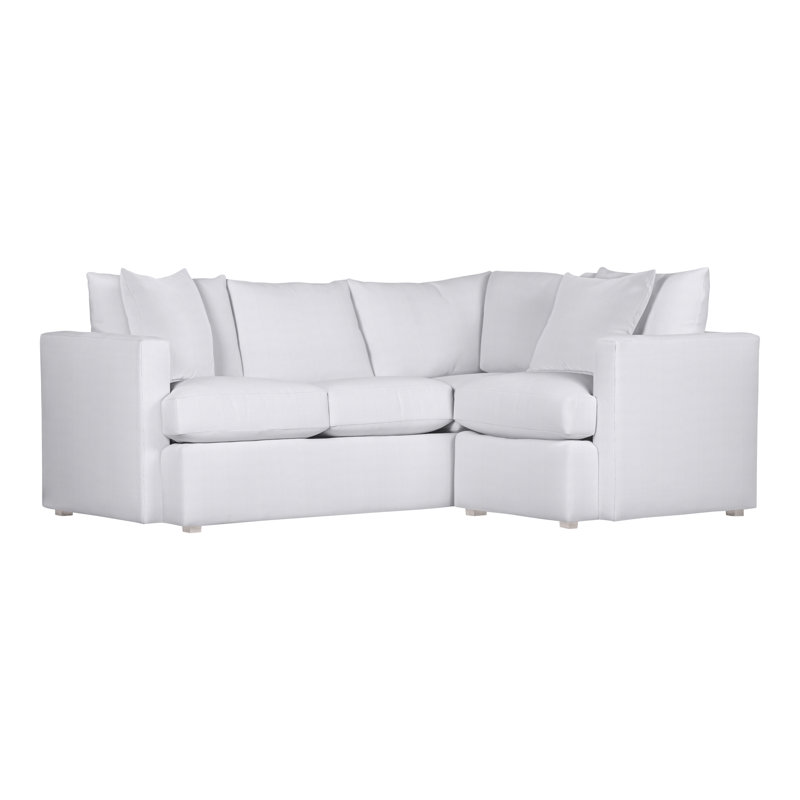 American Bungalow 2-Piece Sectional, Navada Snow, Dove Gray