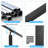 36" Stair Post 30°-drilled Cable Railing Post-matte Black