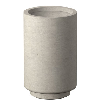 13 In. Large Concrete Round Planter / Pot With Drainage Holes