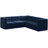 Enso Velvet L-Shaped Sectional Reversible-1069998338
