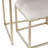 Coiffeuse en bois gris clair avec tabouret et miroir caché