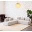 Canapé modulaire en forme de L en sherpa, fauteuil d'appoint multifonctionnel pour la lecture et les loisirs à l'intérieur