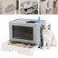 Litière pour chat pliable à large entrée