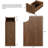 7.8" Fluted Nightstand & Narrow Bedside Table With 3 Drawers Set Of 2-13391150