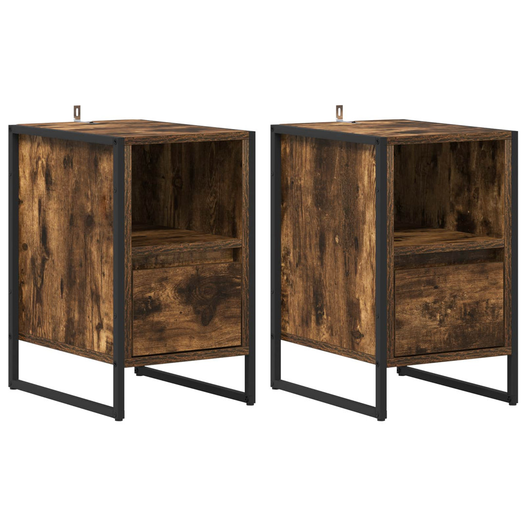 39.5cm W Manufactured Wood Bedside Table