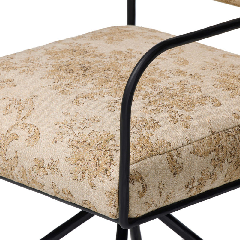 Fenn Desk Chair-Crypton Nomad Mushroom, Fallingbrook Natural Polyester Blend