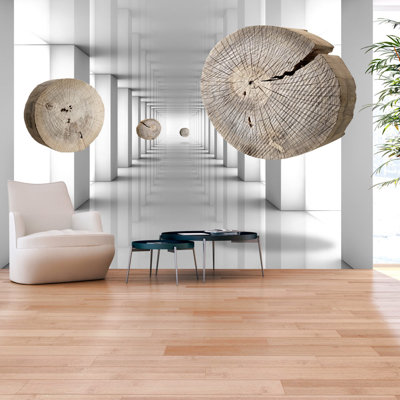 Peel & Stick 3D Illusion Wall Mural - Inventive Abstraction - Removable Wall Decals