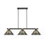 Billard 3 lumières Arles en noir mat + laiton frotté-361923165-361923168