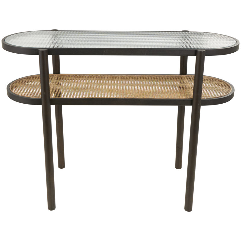 Chassidy 44'' Glass Top Console Table
