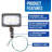 Kahlel Dark Bronze Metal Flood Light