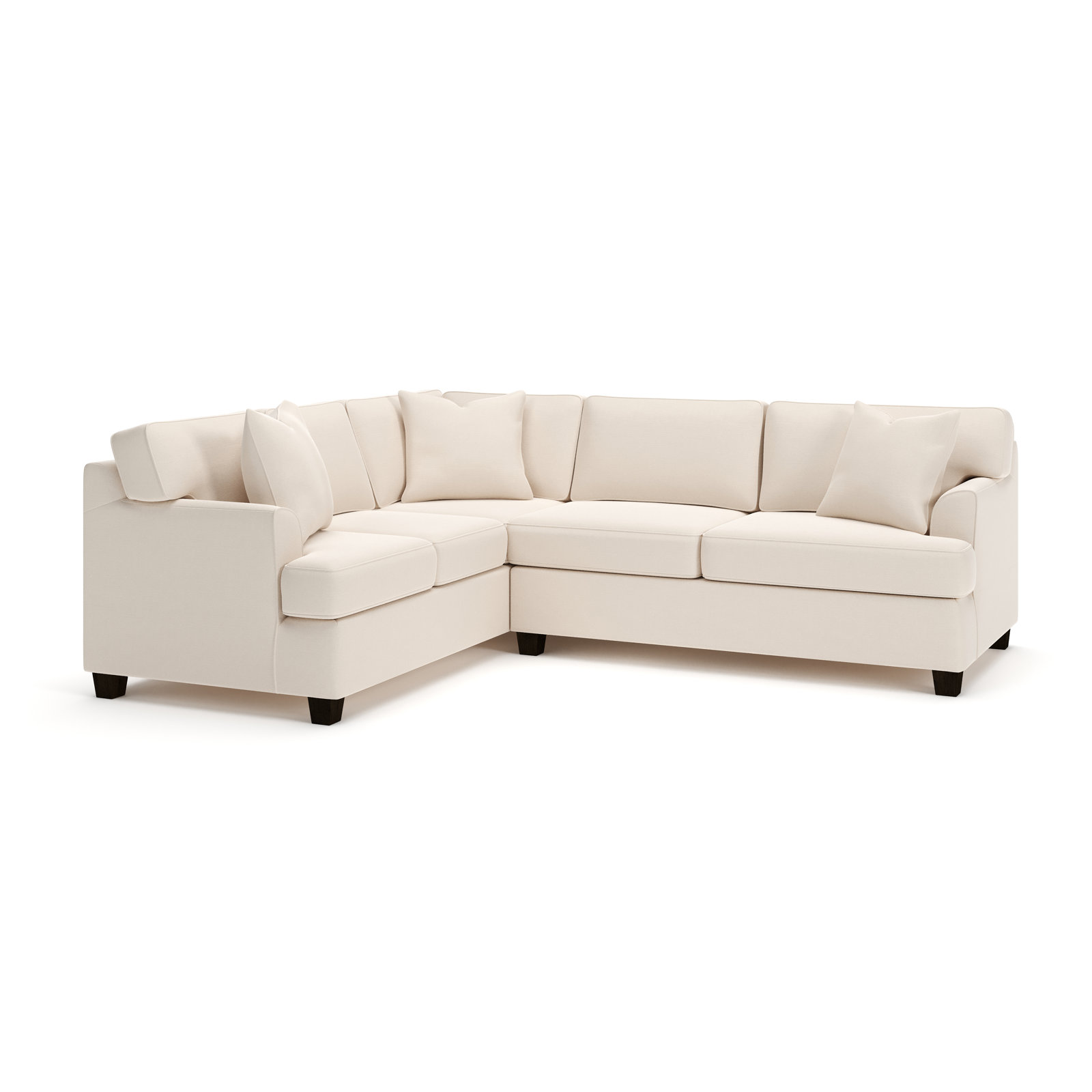 Conradina Upholstered L-Sectional, Canvas Canvas Sunbrella® Canvas, Left Hand Facing