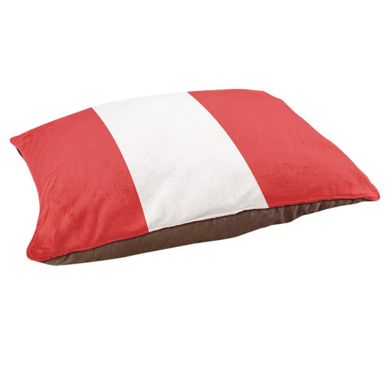 Polyester Pet Bed, Medium (28" W x 18" D x 6" H), Red