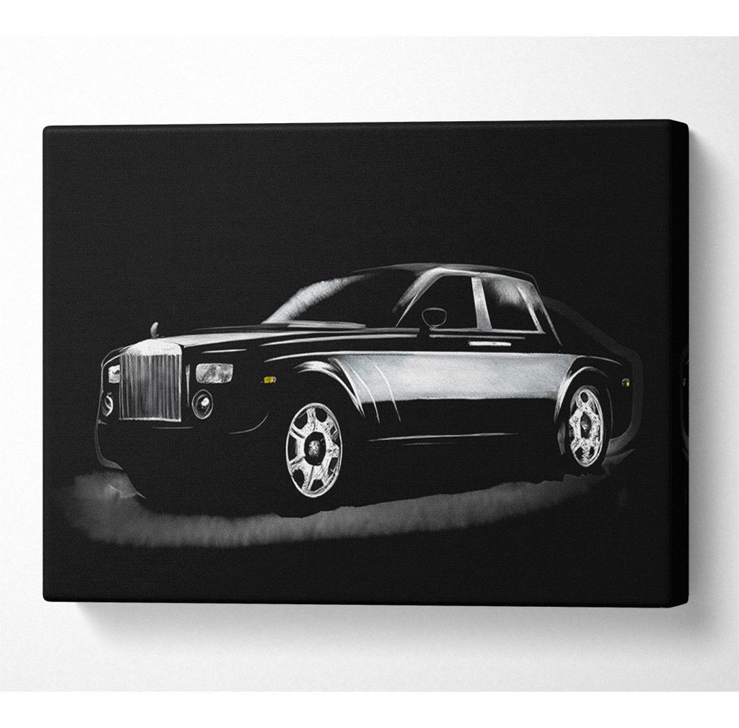 Rolls Royce Schwarz - Druck