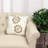 Parkland Collection Periwinkle Transitional Beige Throw Pillow