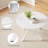 Spacious Wood Dining Tables For 4-6, Modern X-base Design