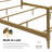 Saarah Vintage Metal Low Profile Bed-36000550