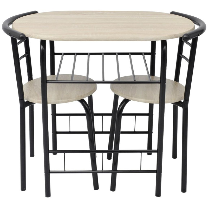 Raymond 2 - Person Dining Set, Black